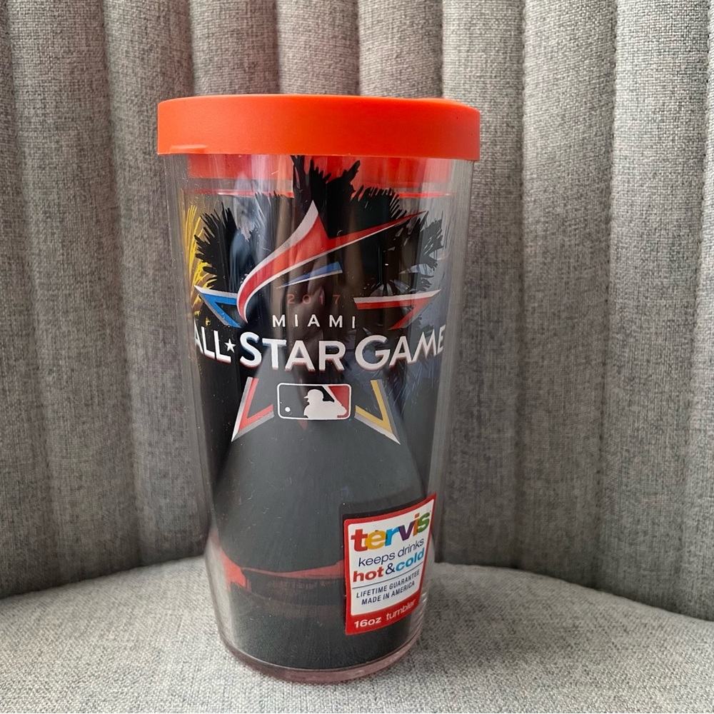 New Tervis 2017 MLB All-Star Game Tumbler with Orange Lid